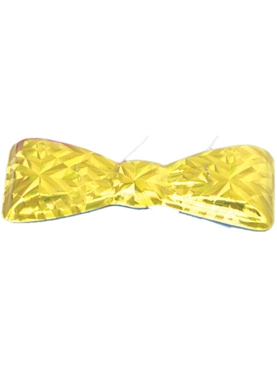 Gold Mylar Cool Bow Tie Butler Doctor Gangster Clown Nerd Costume Accessory