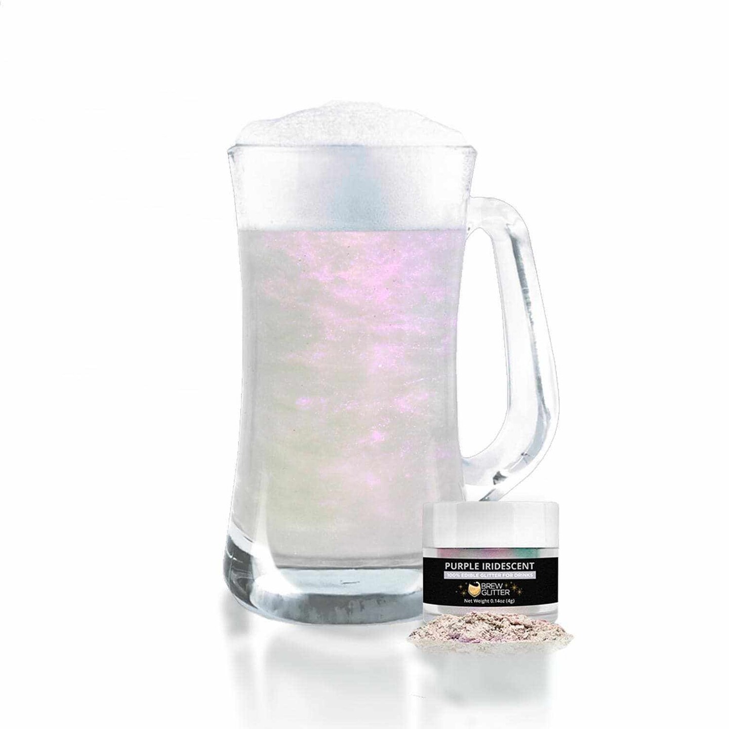 Purple Iridescent Drink Glitter Edible Glitter for Drinks, Beverages