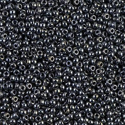 Miyuki 11 Round Seed Bead, 11-464, Light Gunmetal