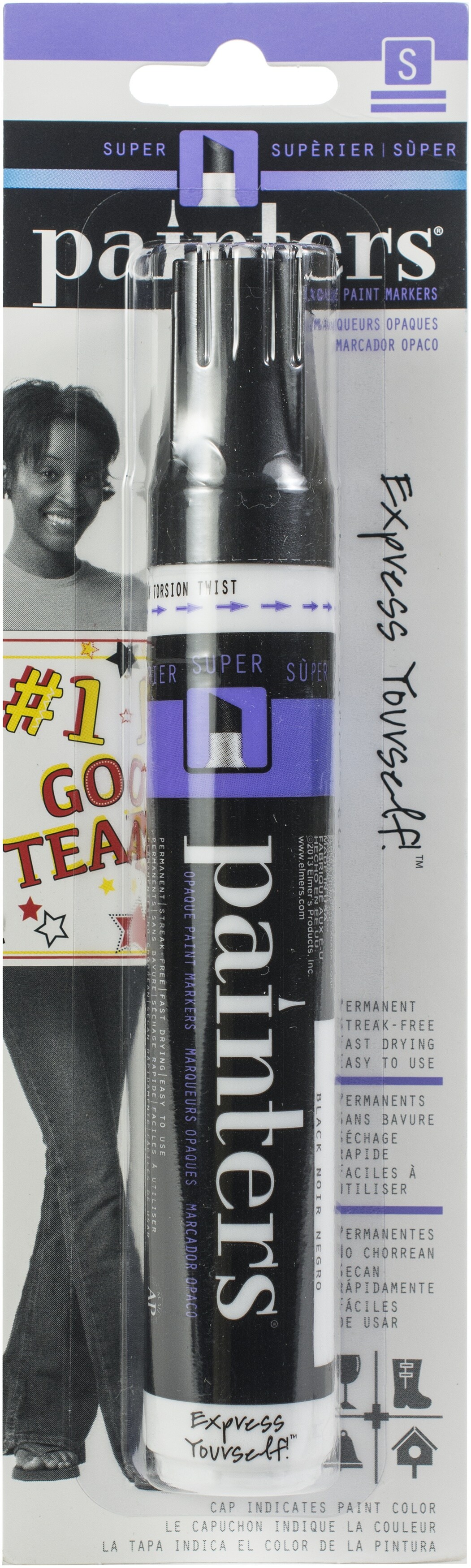 Elmer&#x27;s Painters (R) Opaque Paint Marker Chisel Tip-Black