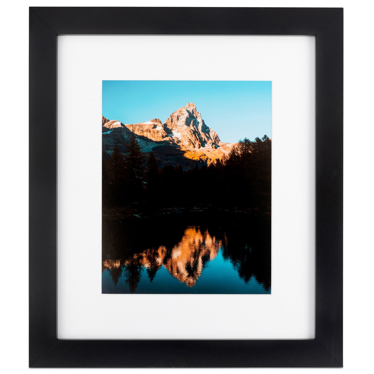 ArtToFrames 20x24&#x22; Matted Picture Frame with 16x20&#x22; Single Mat Photo Opening Framed in 1.25&#x22; Black and 2&#x22; Mat (FWM-3926-20x24)