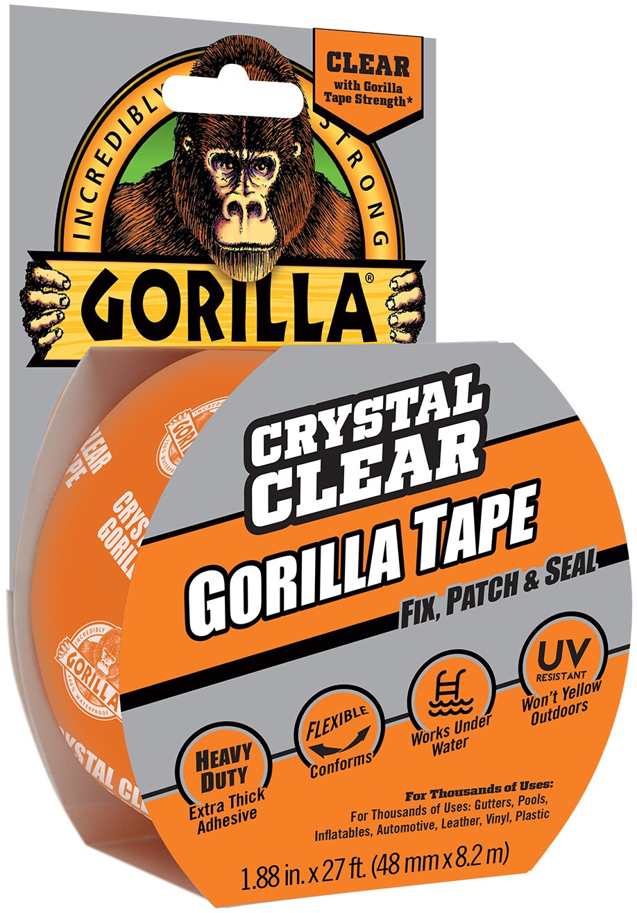 Gorilla Crystal Clear Gorilla Tape 1.88&#x22;x27&#x27;-Clear