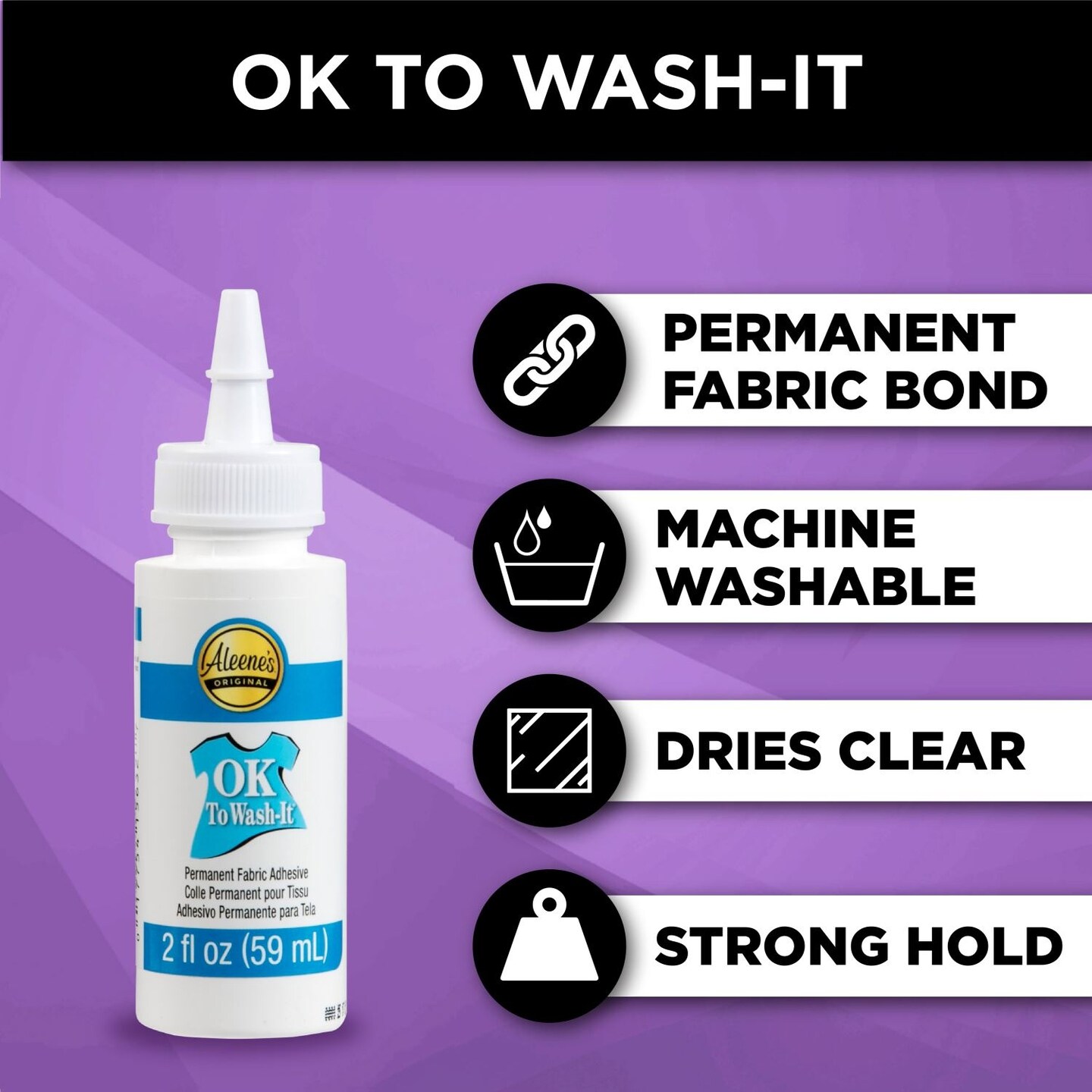 Aleene's OK To Wash-It Fabric Glue 2 oz