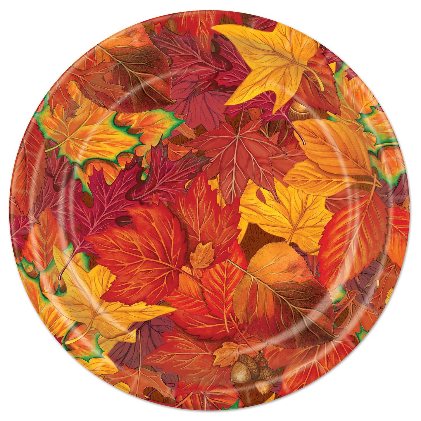 Autumn Leaf Plates - 12 Pack: Add Nature&#x27;s Touch to Your Table!