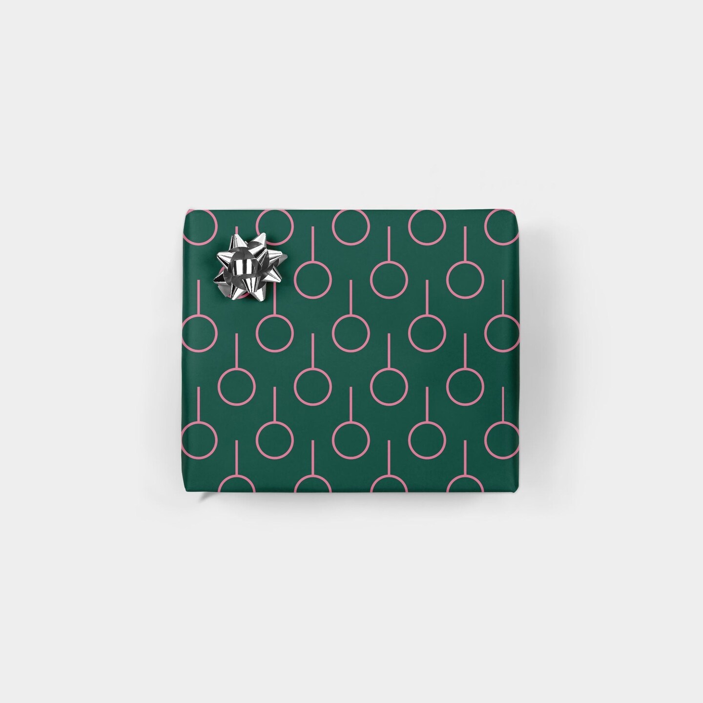Minimal Green Holiday Gift Wrap
