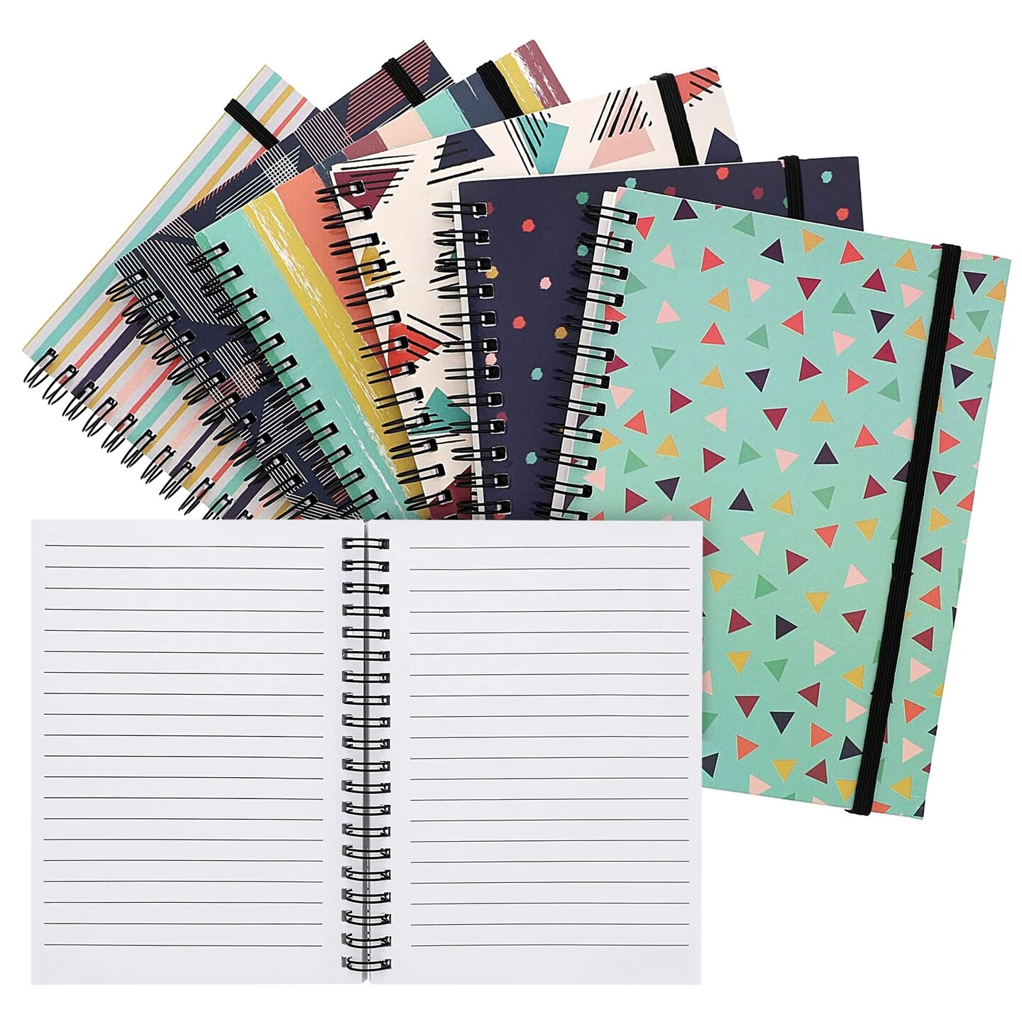 24 Pack Lined Kraft Paper Notebook Bulk Set, Travel Journals with 80 Pages  for Students, Travelers, Kids, Office Supplies (4x8 In)
