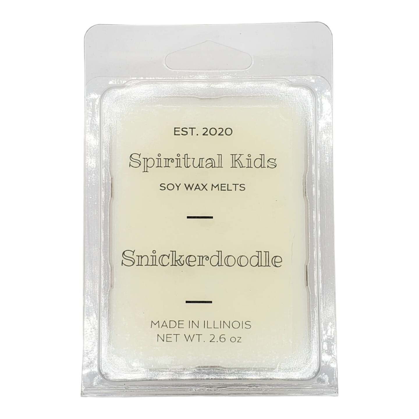 Snickerdoodle Soy Wax Melts 2.6oz 1 Pack All Natural Soy Wax 6 Cubes Hand Poured with Fragrant/Essential Oils | Christmas Wax Melts | F