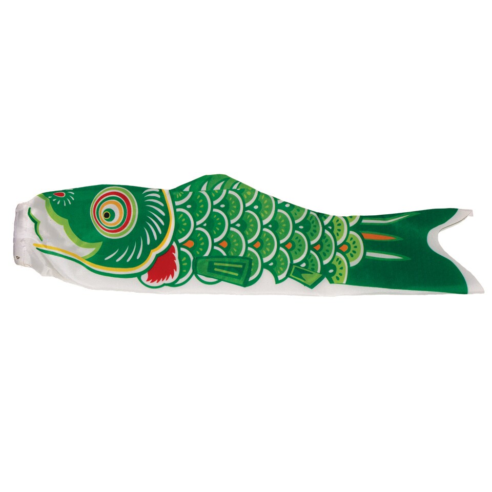 In the Breeze Koi Fish Windsock, 24-Inch, Green