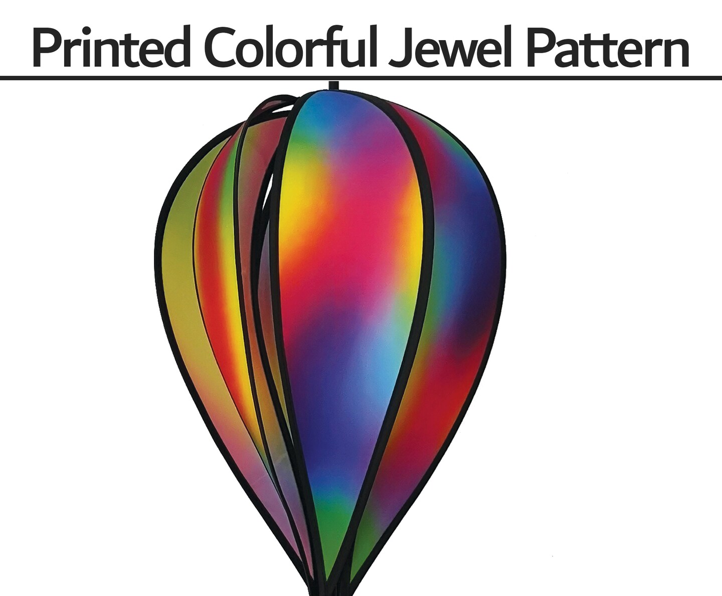 In the Breeze 0977 - Jewel Hot Air Balloon Spinner - Outdoor Hanging Decoration