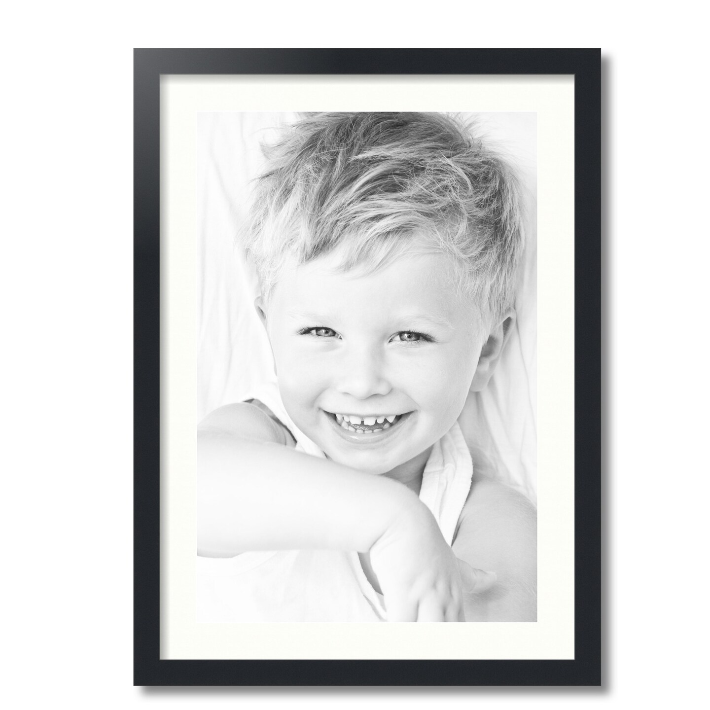 ArtToFrames 20x28" Matted Picture Frame with 16x24" Single Mat Photo Opening Framed in 1.25" Black and 2" Mat (FWM-3926-20x28)
