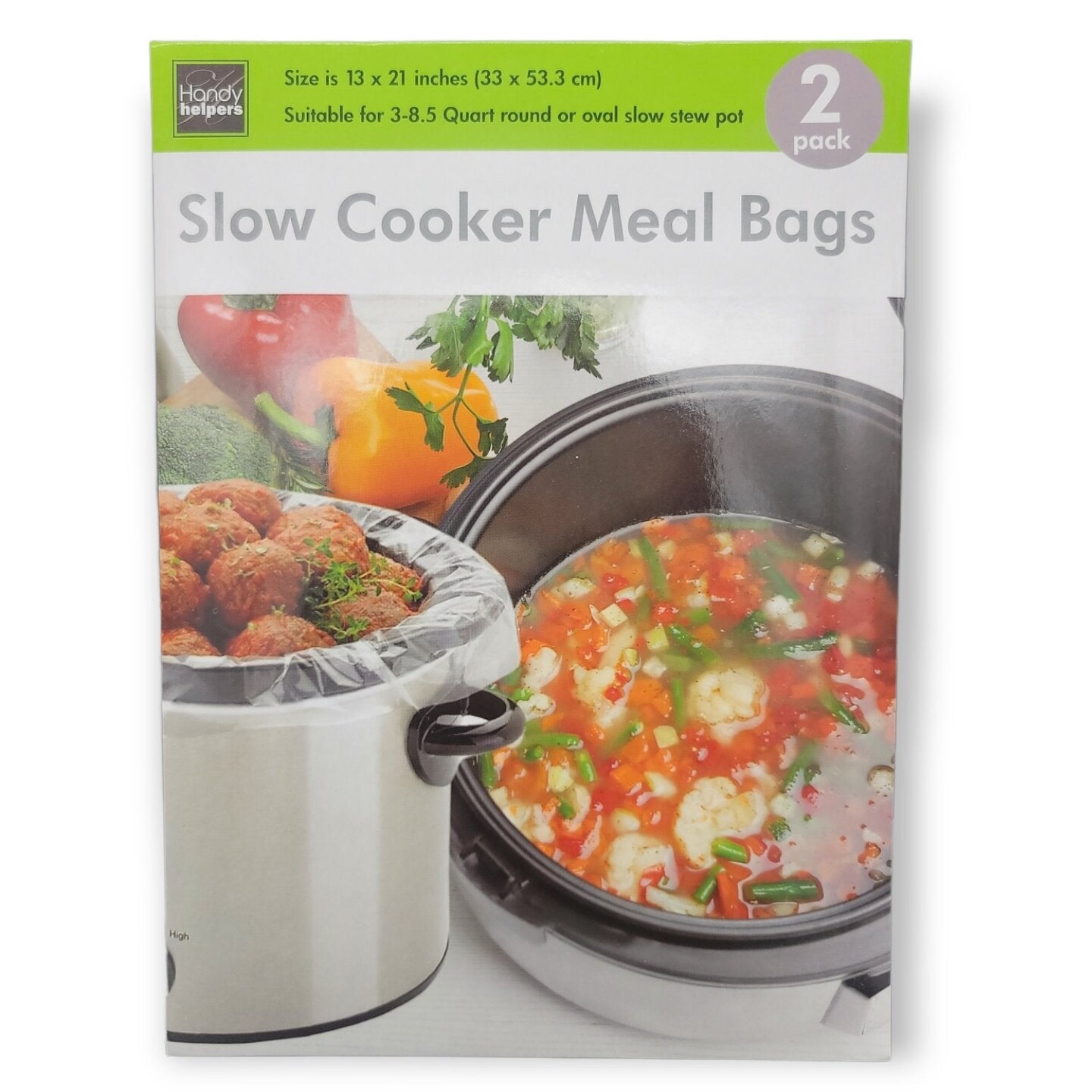 Handy Housewares Disposable Slow Cooker Liner Mess Saver Bags