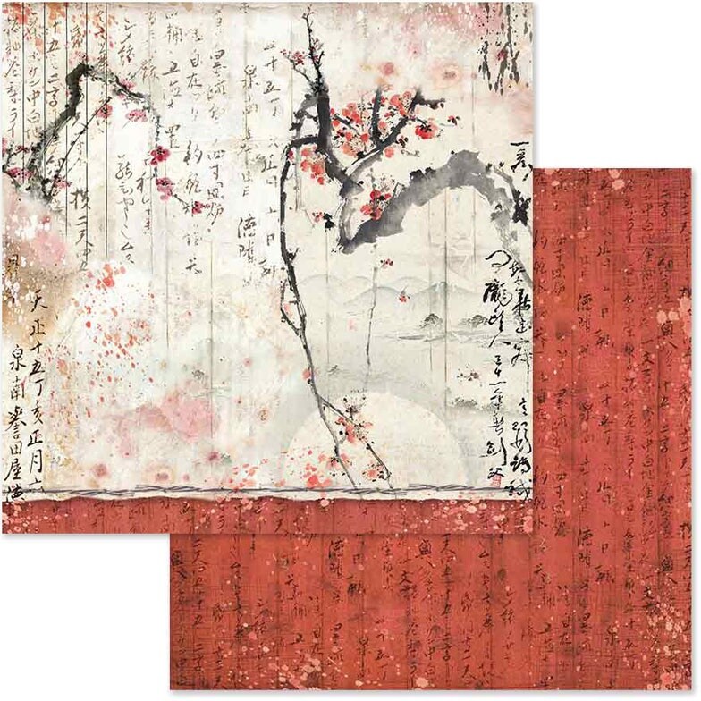 Stamperia Double-Sided Paper Pad 8"X8" 10/Pkg-Oriental Garden, 10 Designs/1 Each