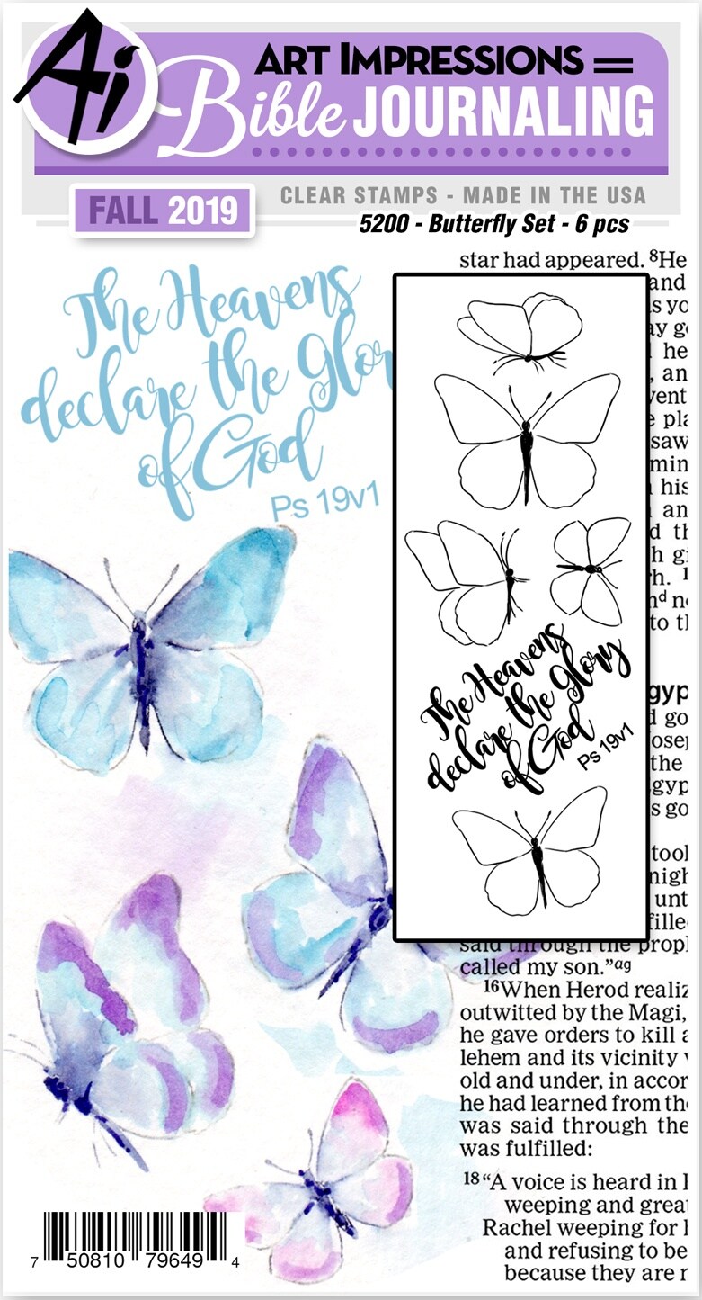 Art Impressions Bible Journaling Watercolor Clear Stamps