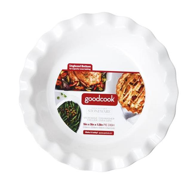 Bradshaw International 262596 9 in. Ceramic Pie Dish, Classic White