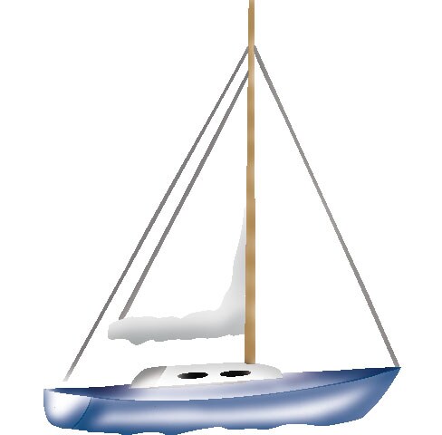 Single Sailboat Wall Stencil | 2718 by Designer Stencils | Outdoor Stencils | Reusable Art Craft Stencils for Painting on Walls, Canvas, Wood | Reusable Plastic Paint Stencil for Home Makeover | Easy to Use &#x26; Clean Art Stencil