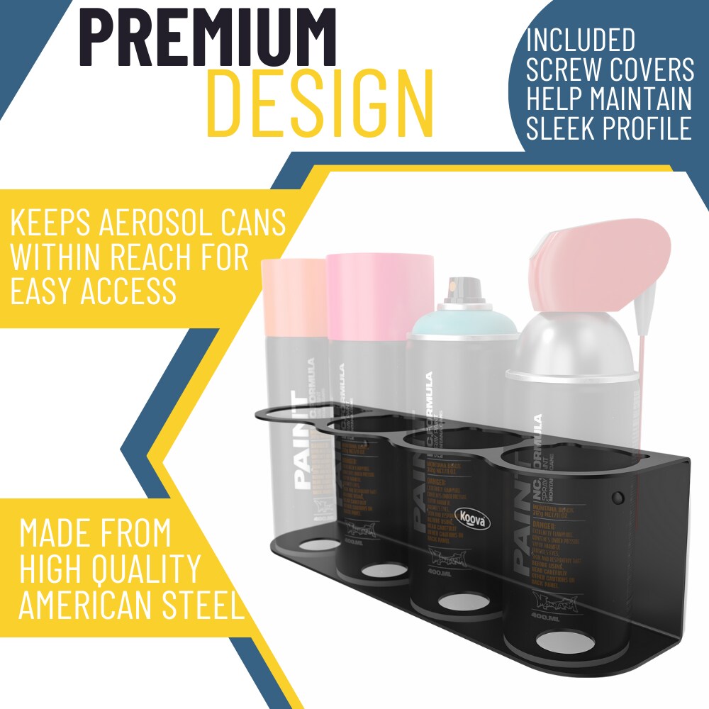 Aerosol Spray Can Holder | Craft Workspace Paint Bottle Organizer