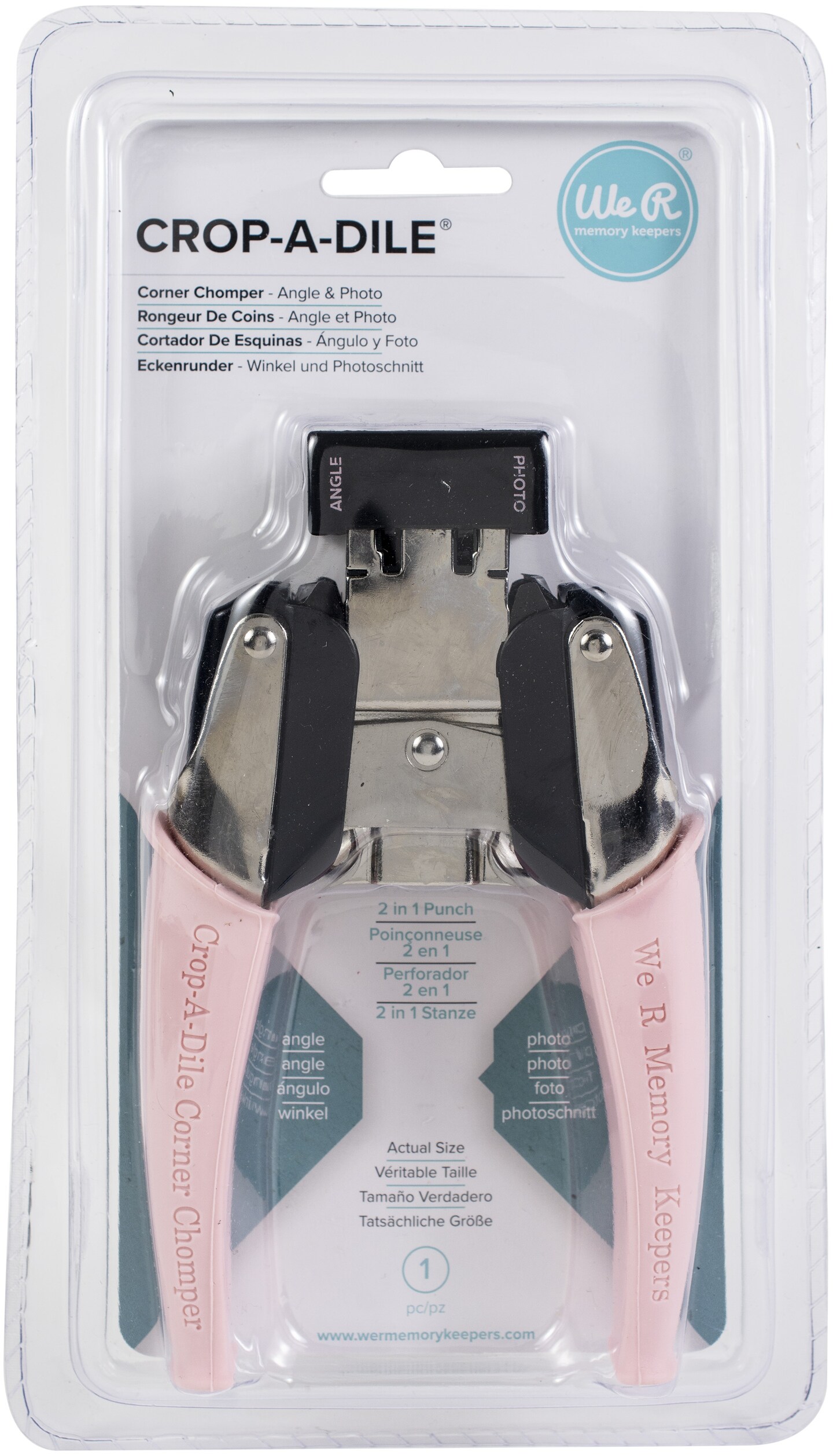 Crop-A-Dile Retro Corner Chomper Tool-Angle &#x26; Photo