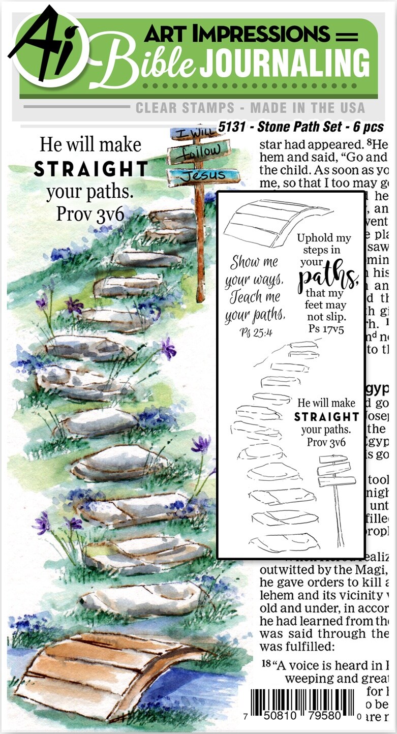 Art Impressions Bible Journaling Watercolor Clear Stamps