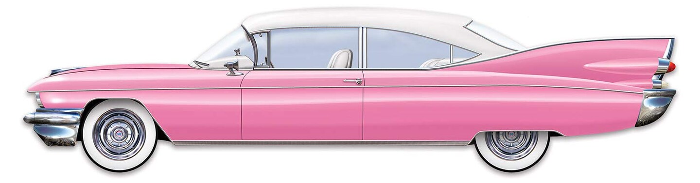 Jointed 50&#x27;s Cruisin&#x27; Car (Pack of 12)