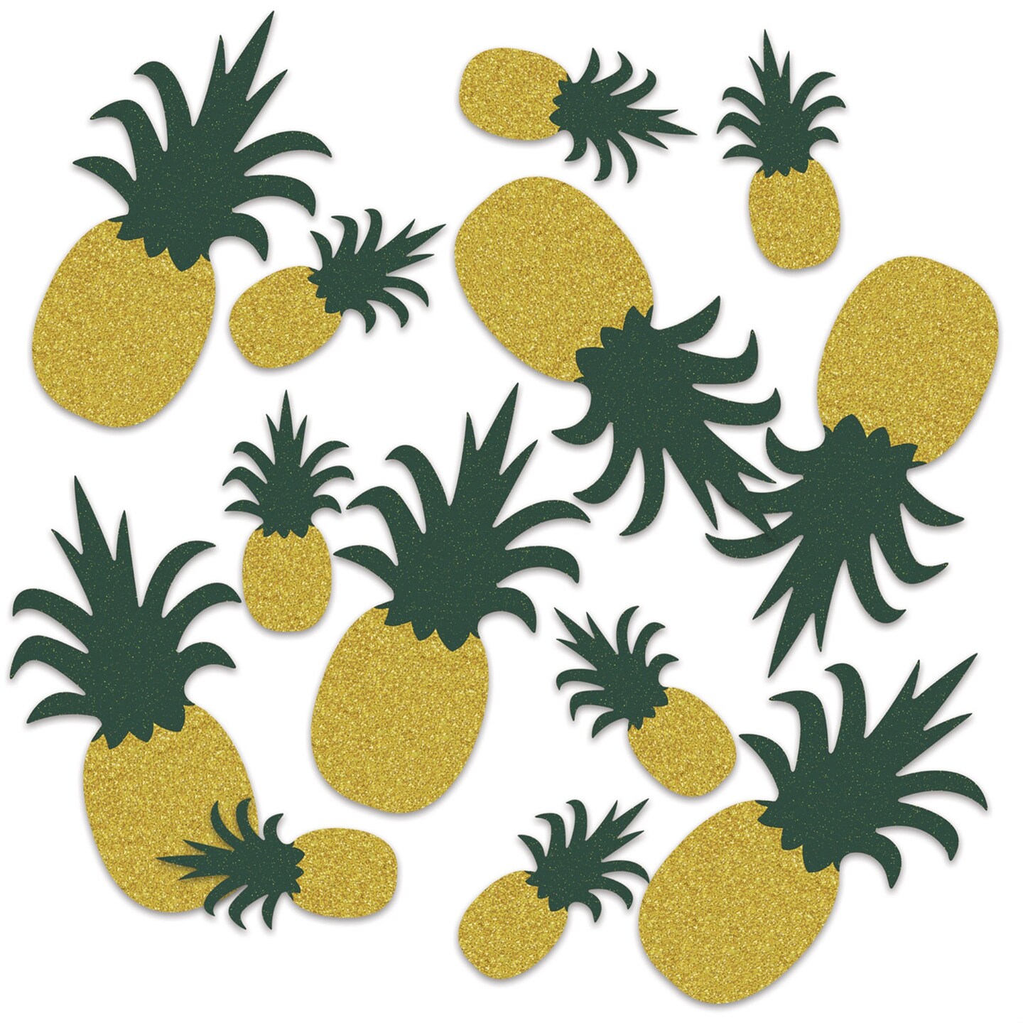 Pineapple Deluxe Sparkle Confetti, (Pack of 12)
