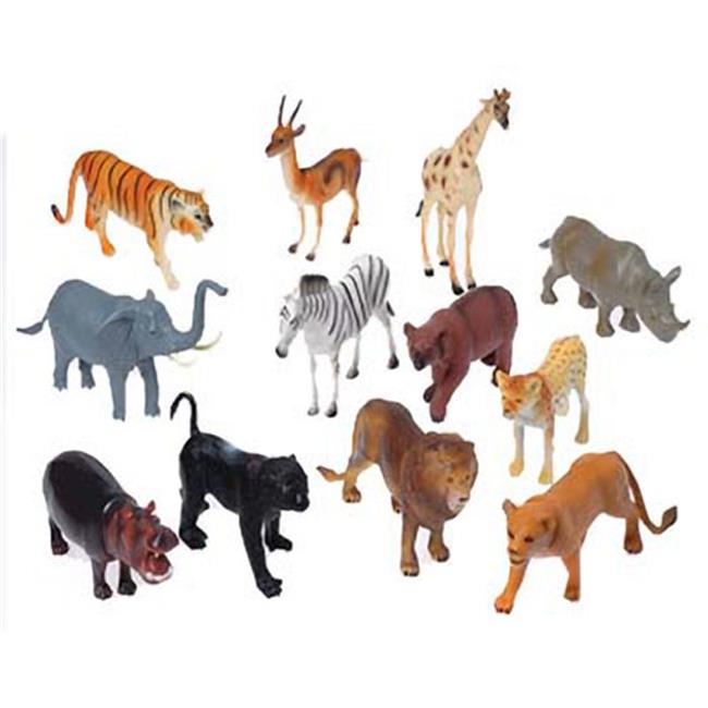 US Toy Company  Wild Animals-8 Inch - Pack of 12