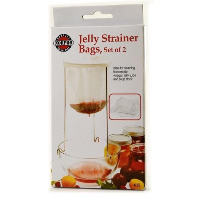 Norpro Cotton / Polyester Blend Reusable Jelly Strainer Bags - 2 pack