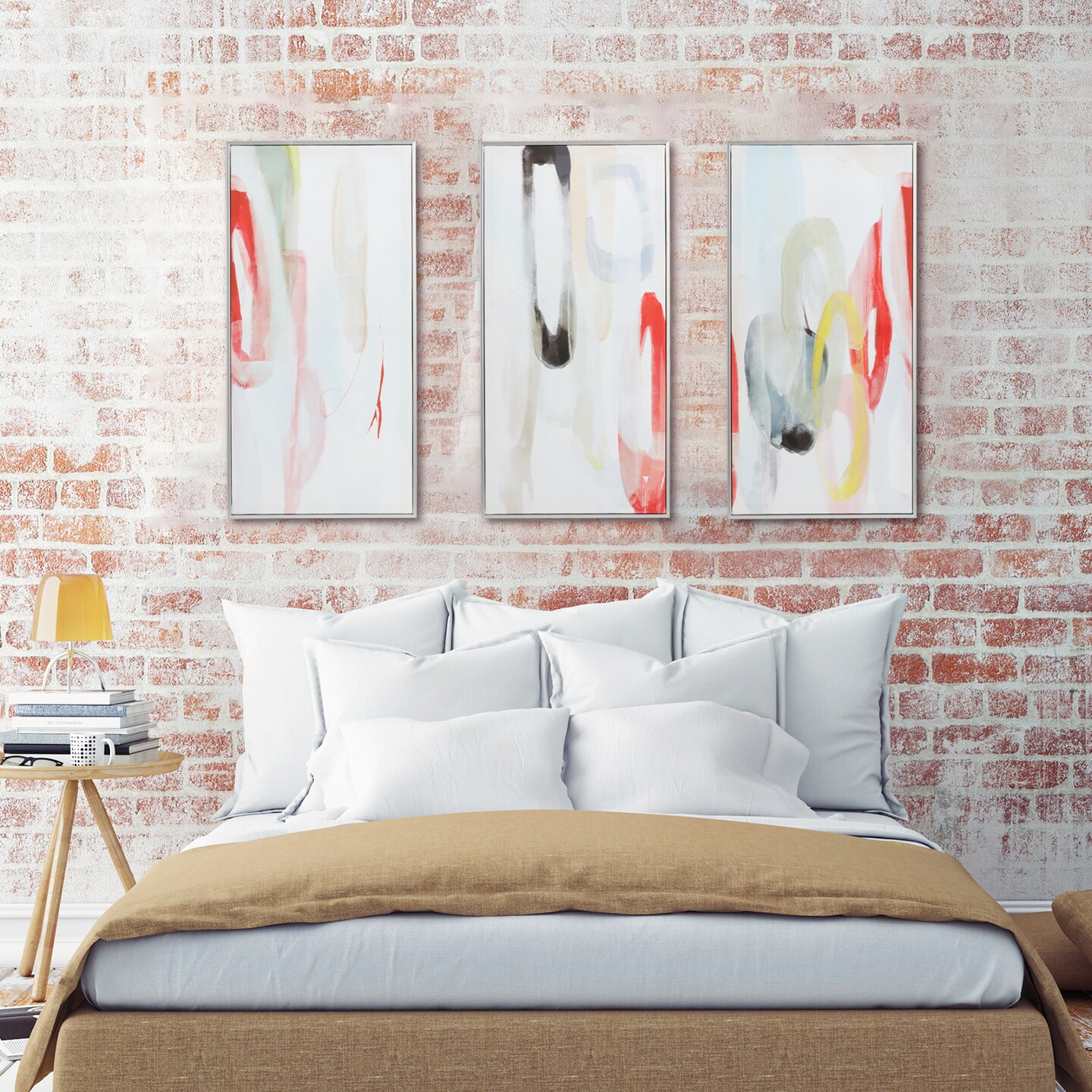 Minimalist Abstract Wall Decor Canvas Wall Art 3 Piece Framed Wall Art