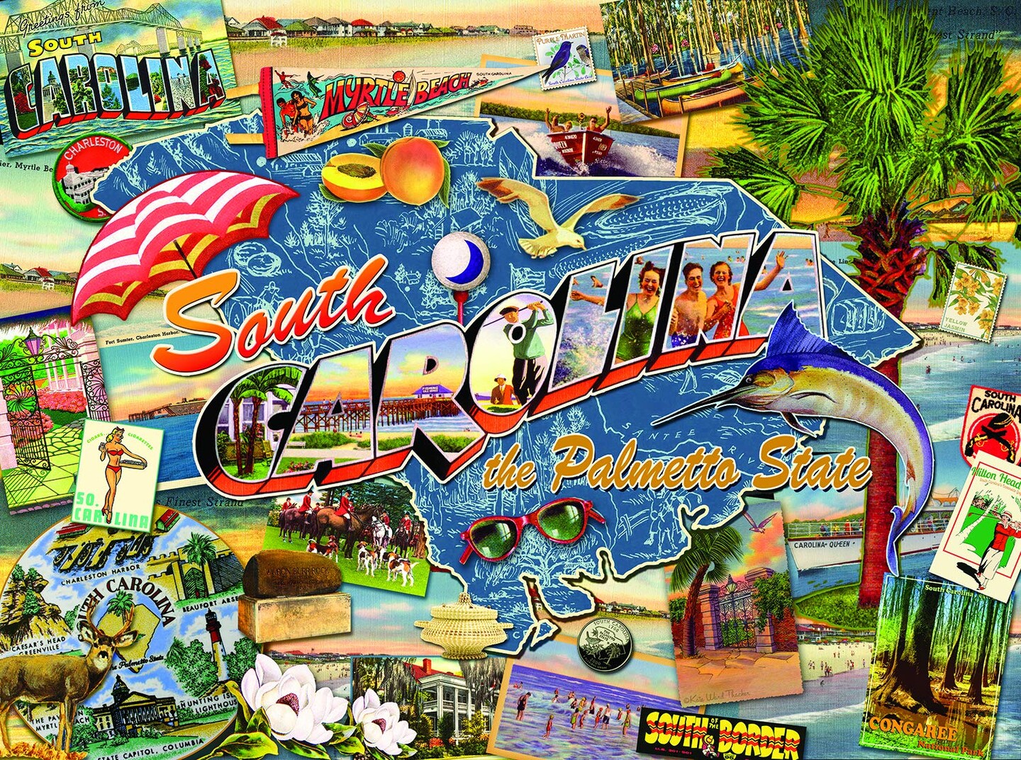 Sunsout South Carolina 1000 pc   Jigsaw Puzzle 70029