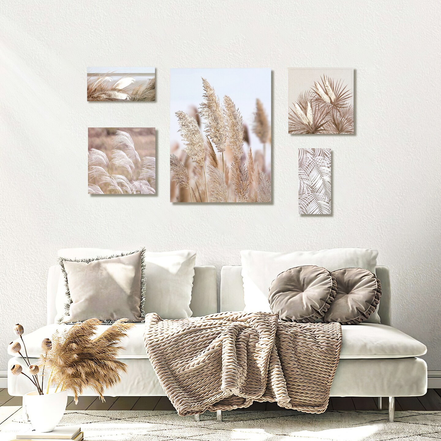 12&#x22;x15.9&#x22; Gallery Wall Decor Canvas Wall Art 5 Piece Framed Wall Art