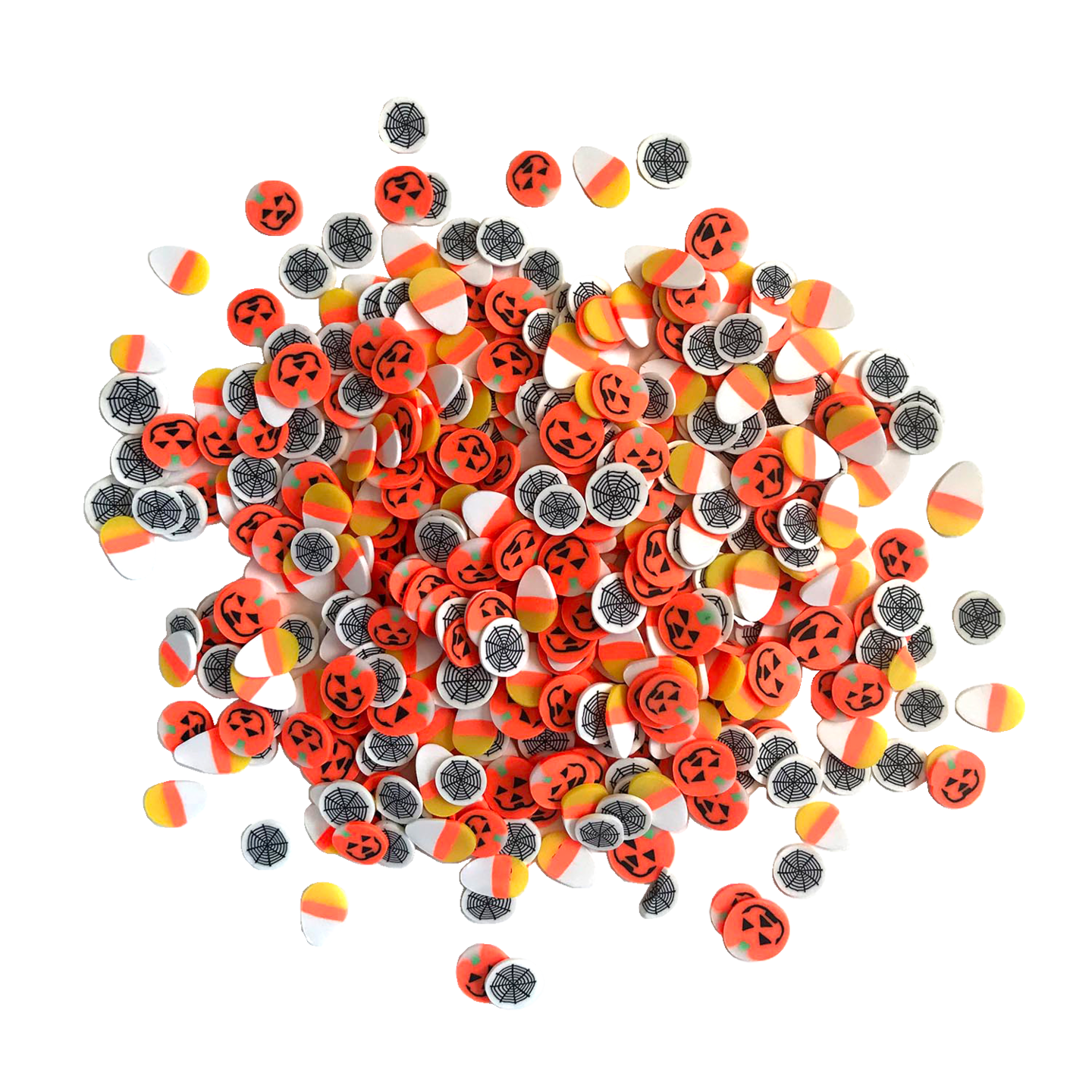 Buttons Galore Colorful Polymer Clay Embellishments for Craft Scrapbooks Cardmaking (October 31st, 1,800 Pieces - 36 Grams)