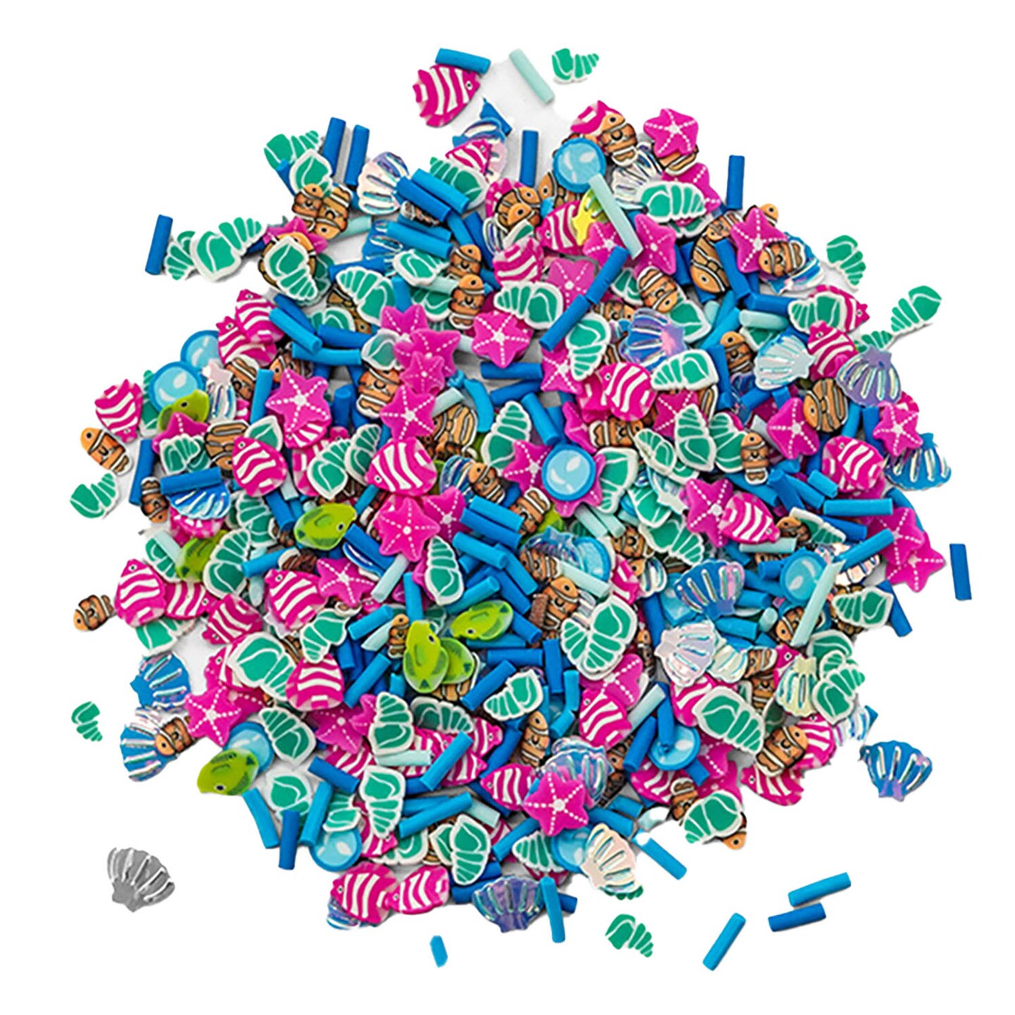 Buttons Galore Sprinkletz DIY Craft Embellishment Polymer Clay Pieces 36 Grams - 3 Packs of Ocean Life