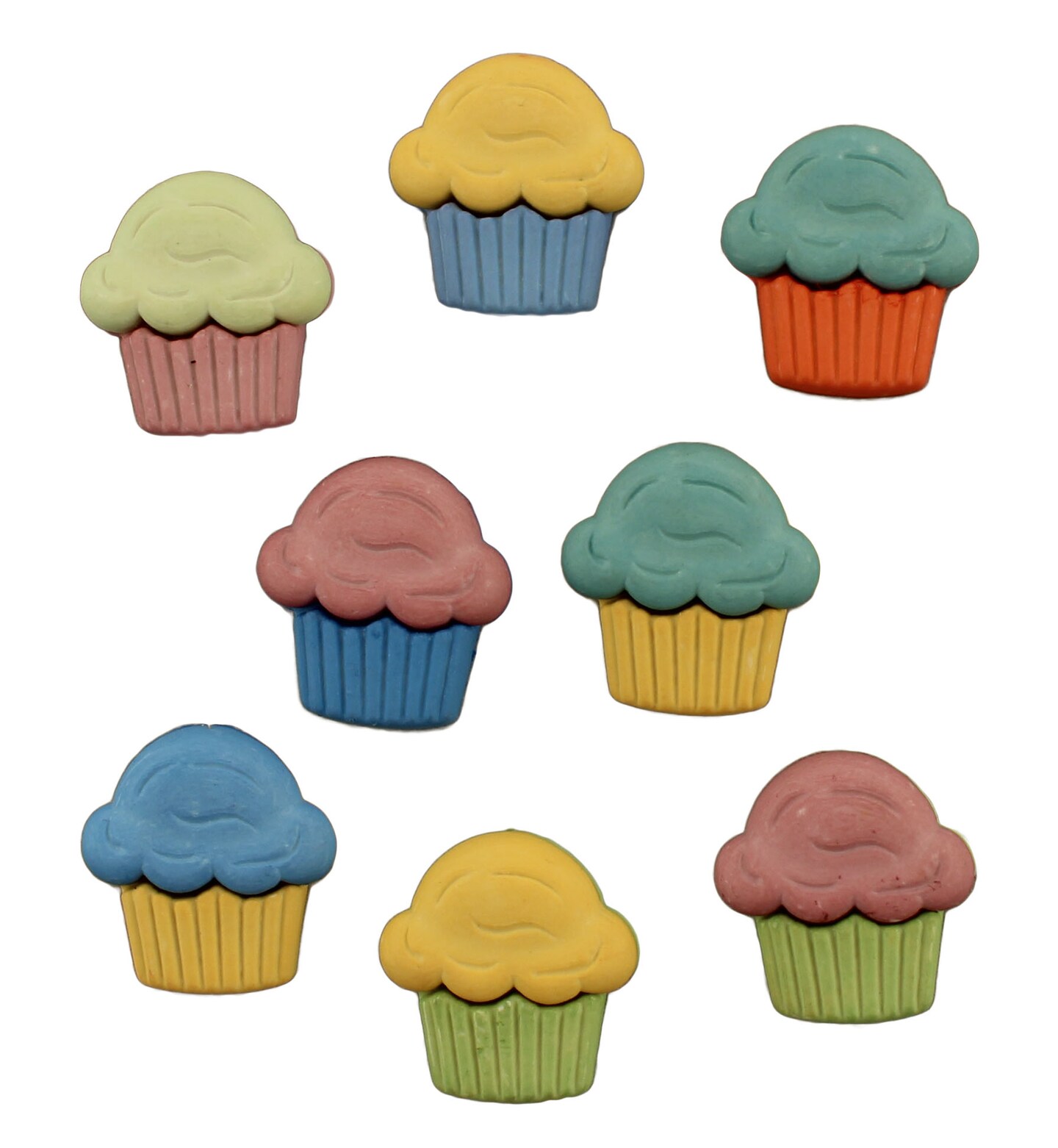 Buttons Galore and More Cupcakes Craft &#x26; Sewing Buttons - Cupcake Buttons - 24 Pieces