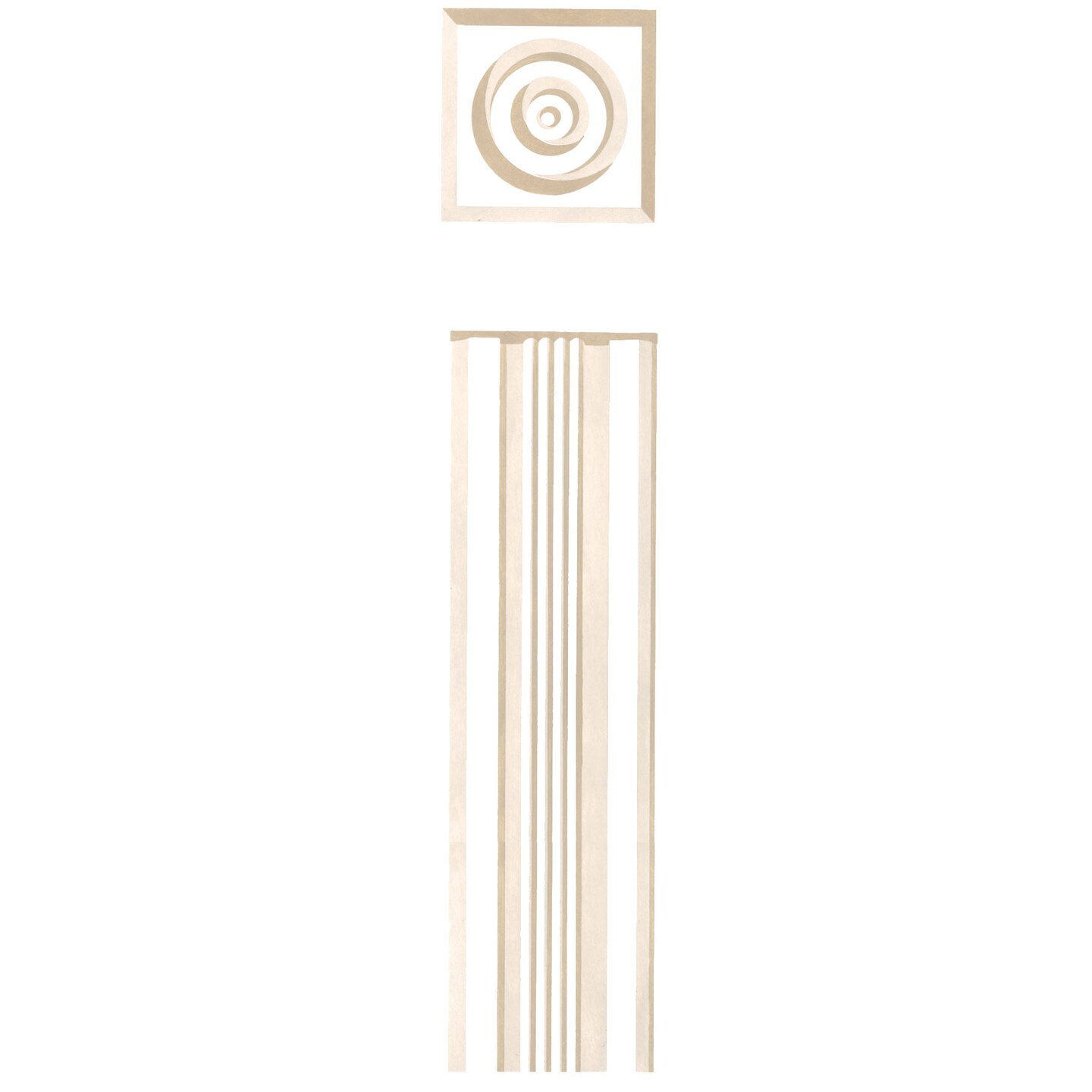 Door Casing Molding Wall Stencil | 3304 by Designer Stencils | Pattern Stencils | Reusable Stencils for Painting | Safe &#x26; Reusable Template for Wall Decor | Try This Stencil Instead of a Wallpaper | Easy to Use &#x26; Clean Art Stencil Pattern