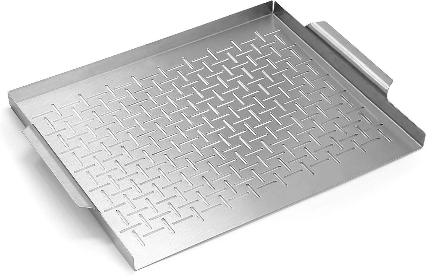 Yukon Glory Premium Grill Topper Tray Grilling Pan Stainless Steel Great for BBQ Fish Veggies