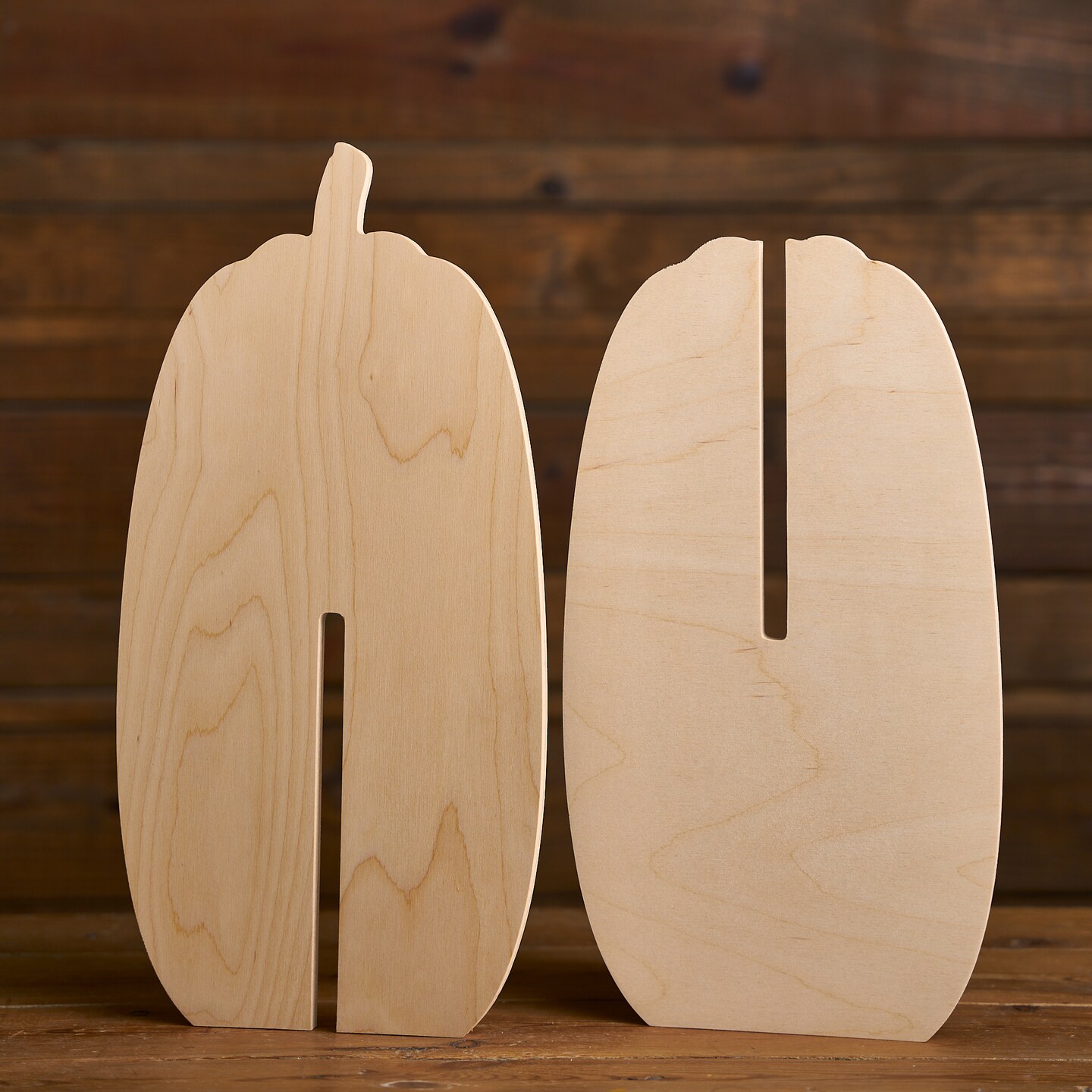 17 in. Unfinished Slotted Pumpkin