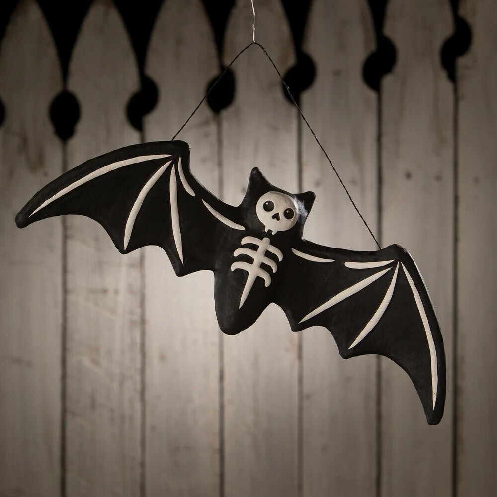 Bethany Lowe Designs Large Skeleton Bat Paper Mache Ornament Michaels