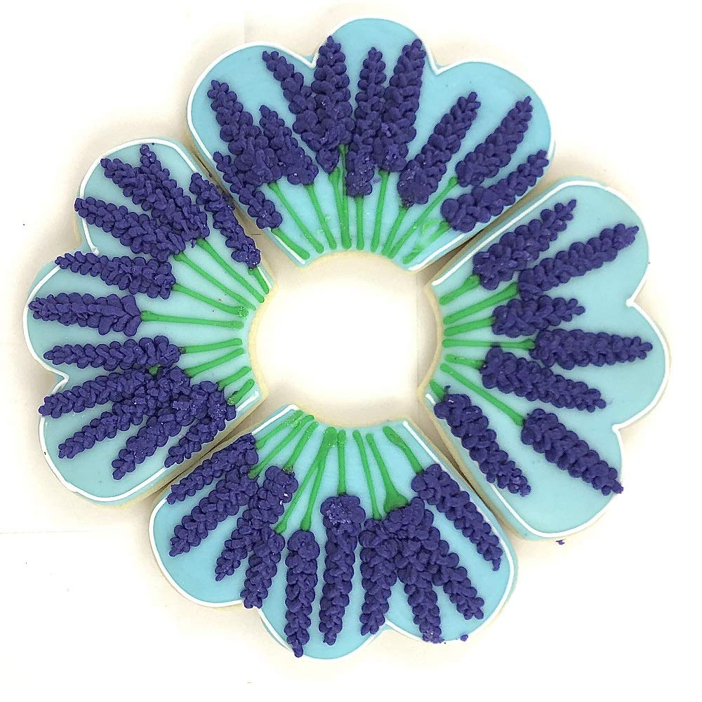 CookieCutter.com Mother&#x27;s Day Cookie Platter 4 Pc Set HS0454 - Flower Theme Cookie Platter, Tin Plate Steel, Made in the USA