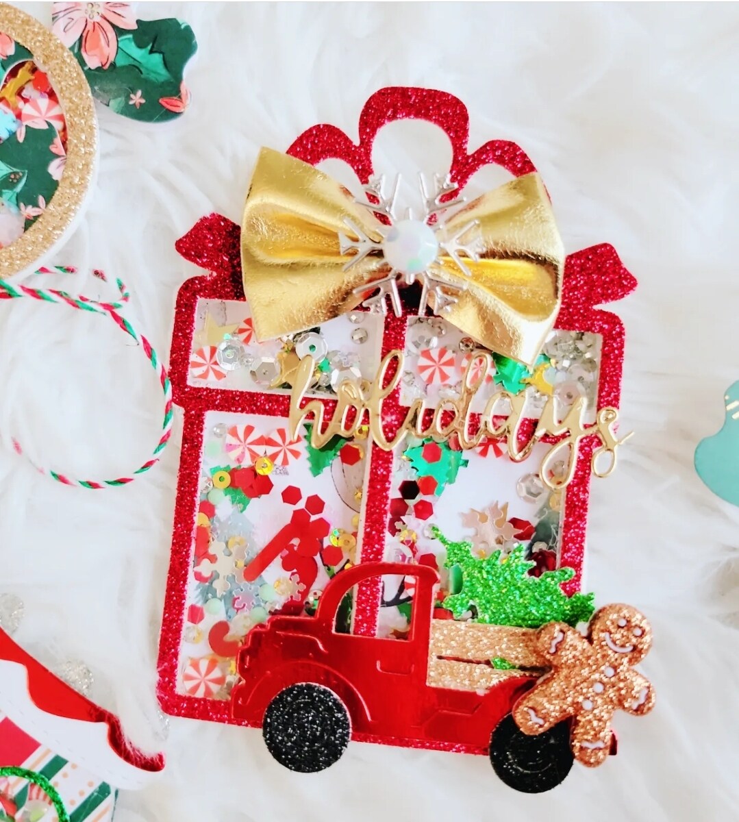 uttons Galore Colorful Polymer Clay Embellishments for Craft Scrapbooks Cardmaking (Yuletide Fun, 1,800 Pieces - 36 Grams)