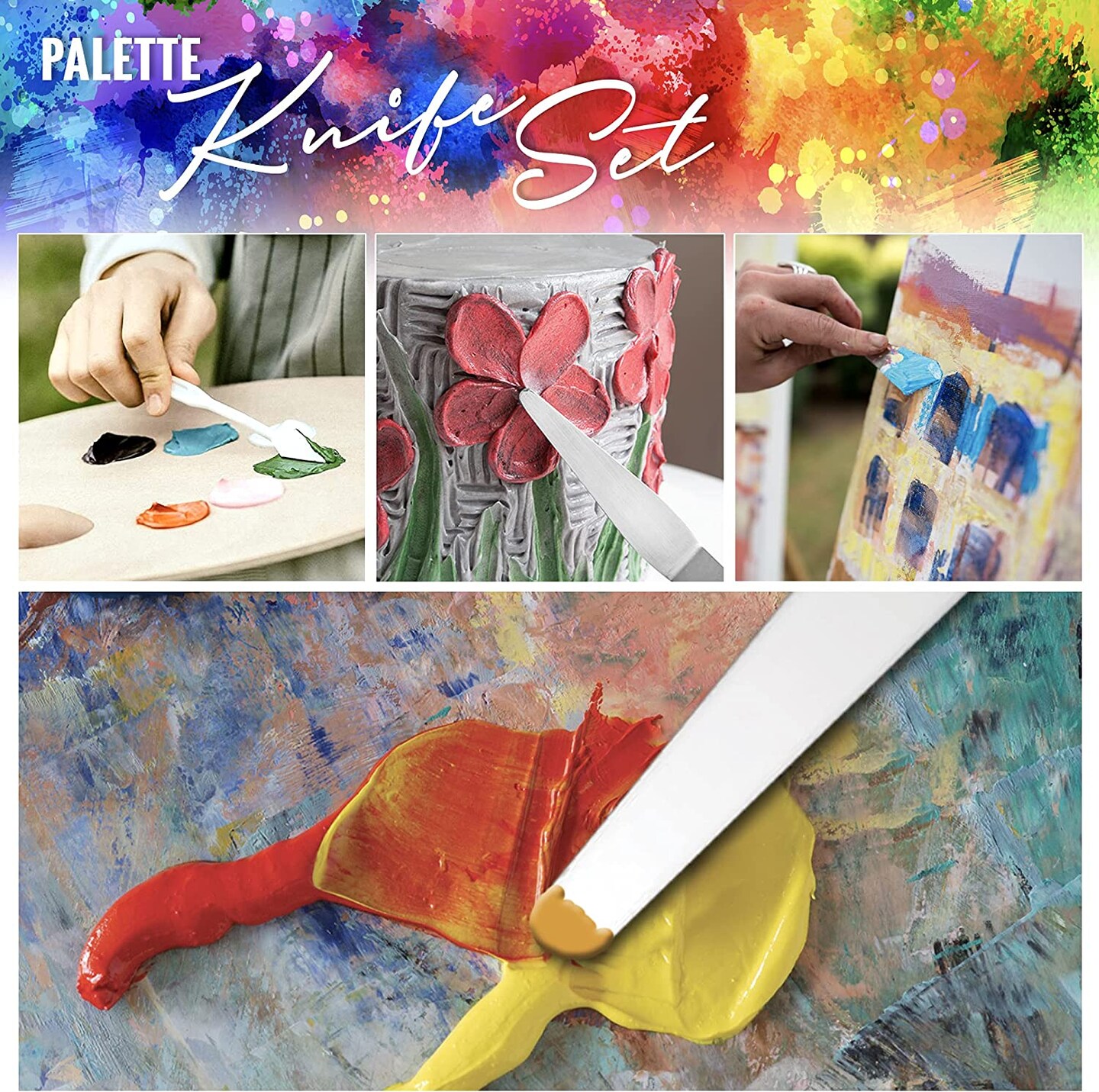 Pixiss Plastic Palette Knife Set