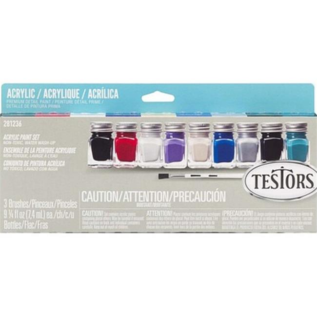 Testors 281236 Auto &#x26; Truck Finishing Acrylic Paint Set