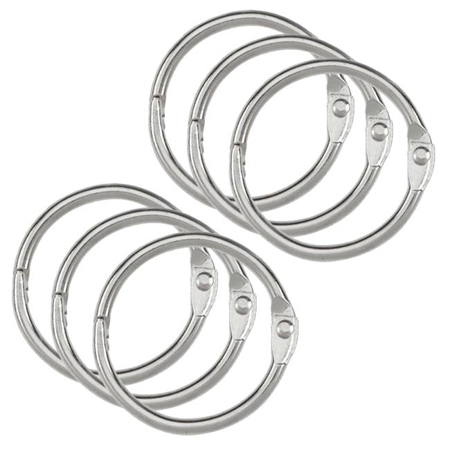 Teacher Created Resources 1.5 in. Binder Rings, Silver - Pack of 6