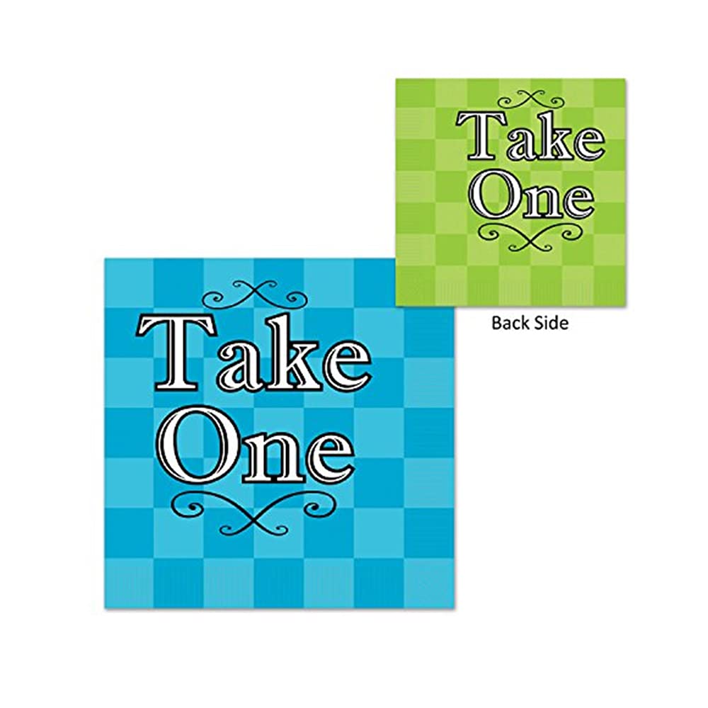 Alice In Wonderland Beverage Napkins: Whimsical Party Decor (12 Pack)
