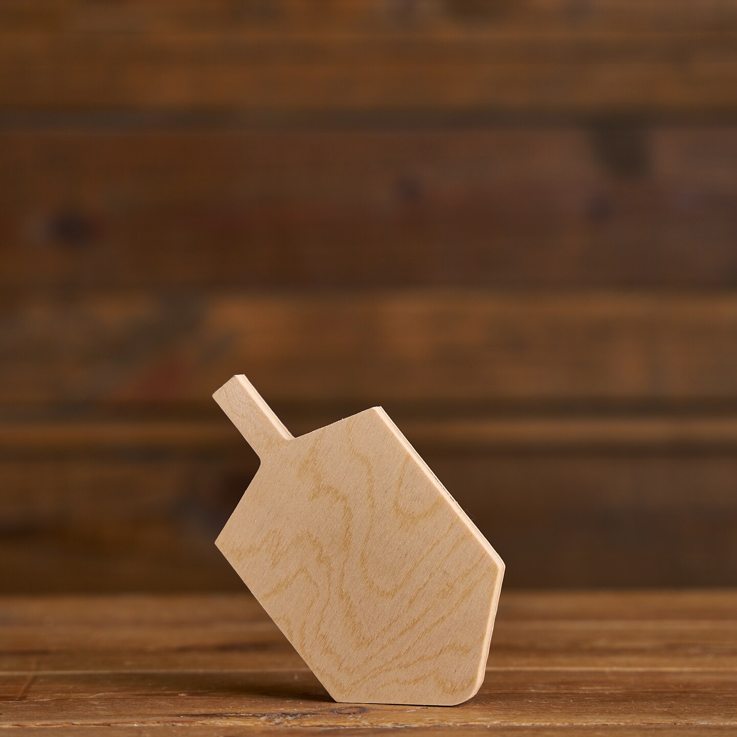 6 in. Unfinished Wooden Dreidel Shape