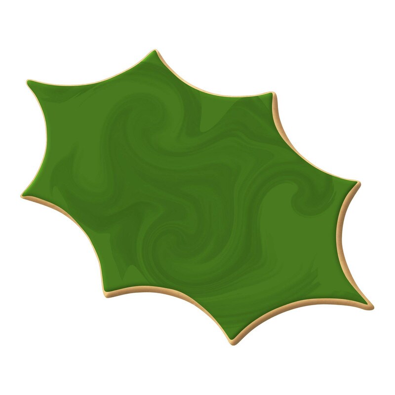 Holly Leaf Cookie Cutter 5.5 in, CookieCutter.com, Tin Plated Steel, Handmade in the USA