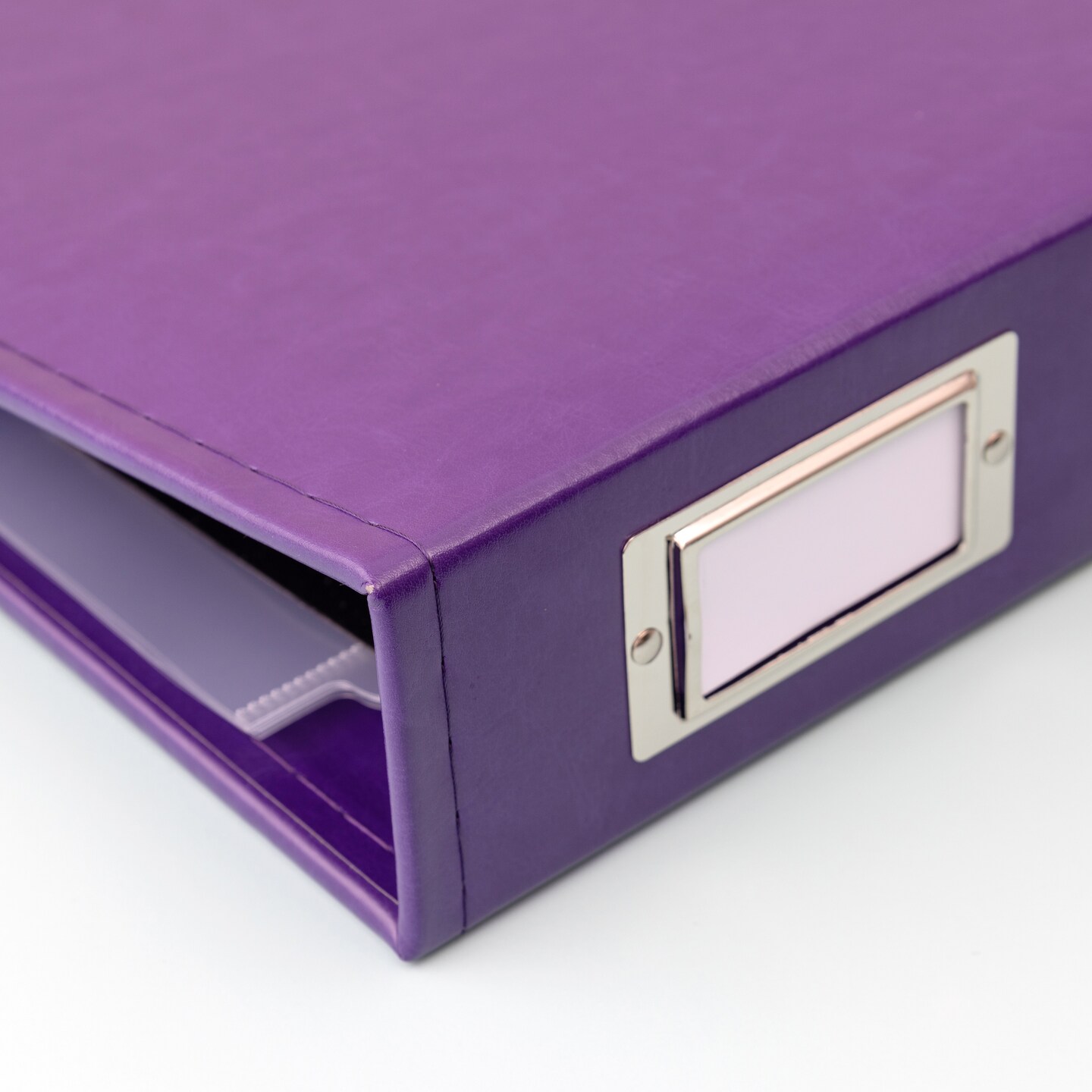 Classic Leather D Ring 12X12 - (Scrapbook) Album - Lilac - 842715057234