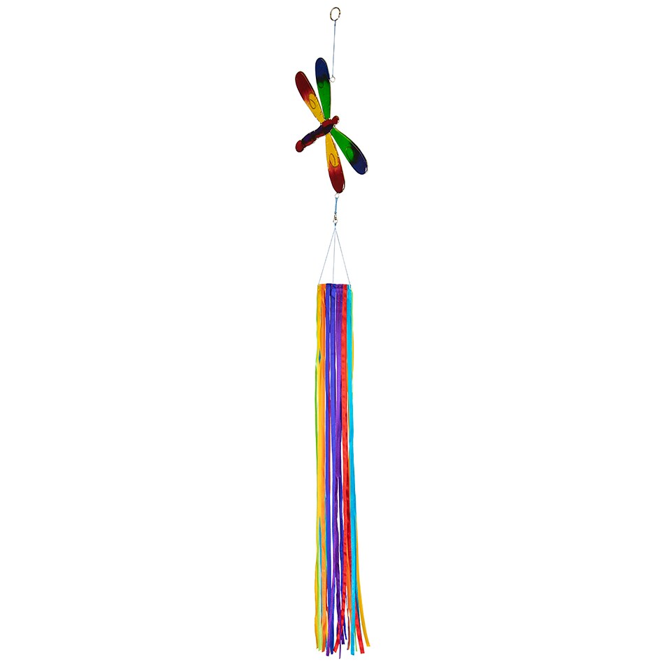 In the Breeze 5193 &#x2014; Dragonfly &#x26; Ribbon Windsock