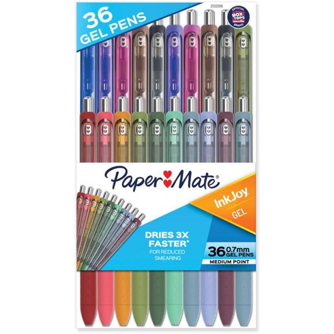 Paper Mate  0.7 mm InkJoy Gel Pens, Assorted Color - Pack of 36