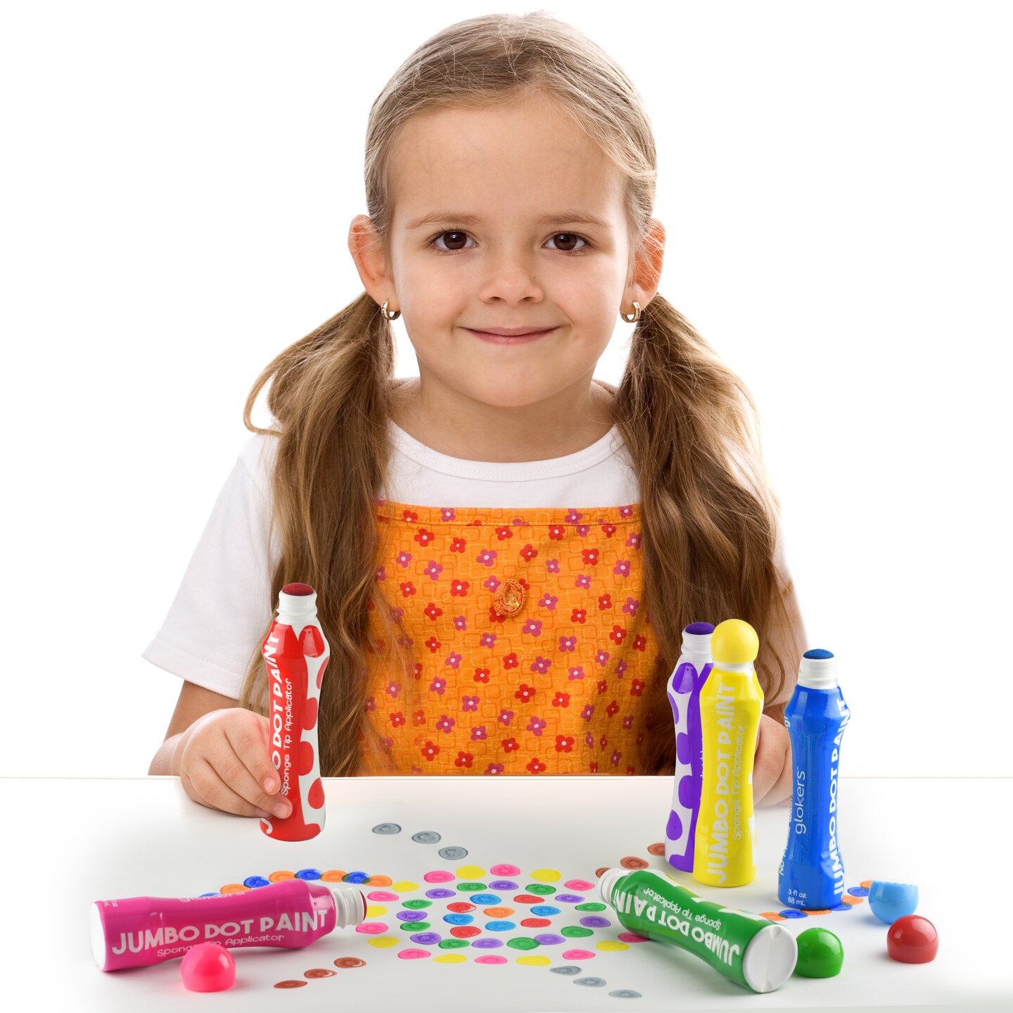 Soucolor Washable Dot Markers for Toddlers Kids Preschool, 10 Colors 2 oz Bingo  Daubers Paint Markers