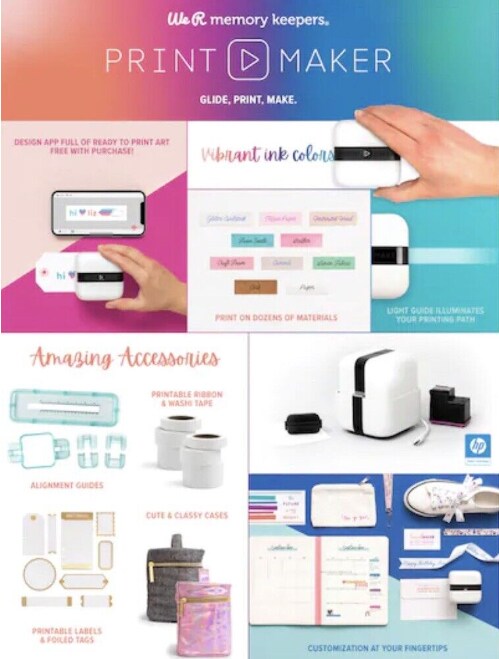 We R Memory Keepers® Manual Printer PrintMaker™ All-In-One Kit 60000081 by American Crafts