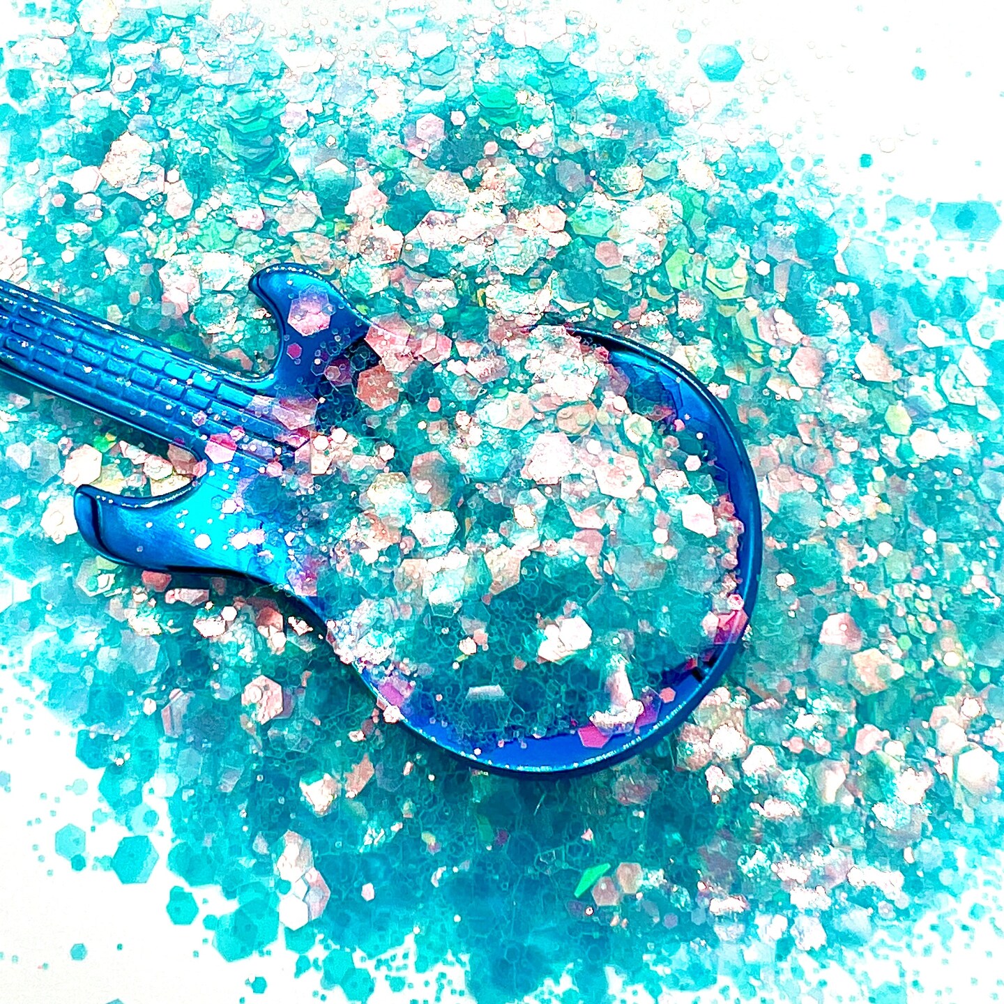 Iridescent Glitter - Iridescent Blue Glitter - Chunky Glitter Mix